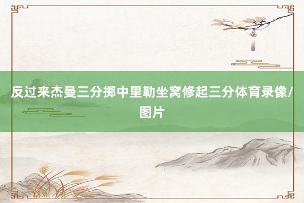 反过来杰曼三分掷中里勒坐窝修起三分体育录像/图片